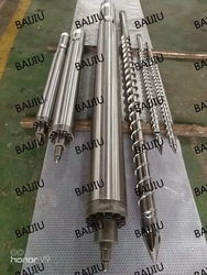 Injection screw barrel professional manufacturer China for auto parts from BAIJIU MACHINERY EQUIPMENT CO., LTD