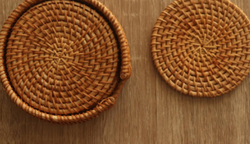 RATTAN MUG COASTERS   SUPPLIER IN ABUDHABI