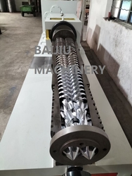 80/156 precision conical twin screw barrl for PVC foam sheet