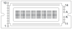 Monochrome Lcm Character Type  Plc0801bw