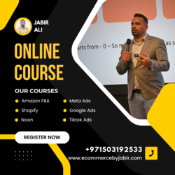 Online Trainings in Amazon, Shopify and Digital Marketing from ECOMMERCE BY JABIR