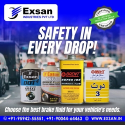 Exsan Brake Fluid Dot3, Dot4, Dot5.1