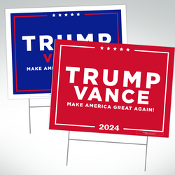 Trump Vance Yard Signs - Show Your Support! from CAMPAIGN CATALYST