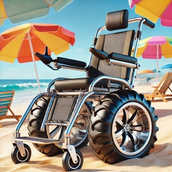 Sandcruiser™ All-Terrain Beach Wheelchair from MORGAN INGLAND FZ LLC