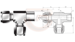 Female Run Tee RTRF-N from RENAISSANCE FITTINGS AND PIPING INC