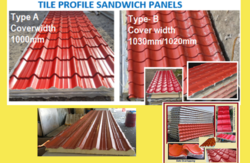 Tile look / Tile effect roof sandwich panels Dubai/ UAE/ Oman/ Qatar/ Saudi Arabia/ Kuwait