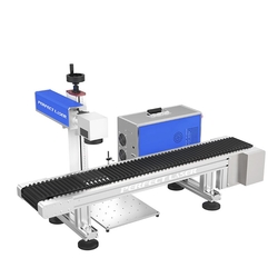 PEDB-460 20w Fiber laser engraver with desktop conveyor for gift pen logo marking from PERFECT LASER (WUHAN) CO., LTD