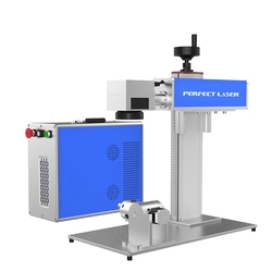 PEDB-400B-1 with Rotary 30w desktop Jewelry metal steel fiber laser engraver from PERFECT LASER (WUHAN) CO., LTD