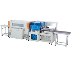 Auto high-speed L bar sealing and shrinking packaging machine ZKL-5545DH+ZKS-5030LW from HANGZHOU ZONGKI INTELLIGENT EQUIPMENT CO.,LTD