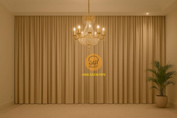 Luxury Beige Curtains for Saudi Style Interiors | Riyadh Local Market Special from HOME FURNITURE SA