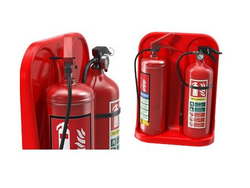 Fiberglass Double Fire Extinguisher Stand