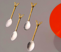Cutlery Deer 4 Pieces Spoon Set