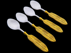 Cutlery Golden Leaf Spoon Set