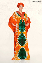 Bohemian Tie Dye Embroidered Farasha