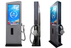 EV Charger Outdoor Touch Screen Advertising Kiosk