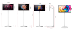 23.8/27/32 inch Rotatable & Movable PCAP Touch ScreenwithBattery