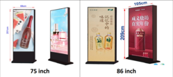 Full color LED floor standingkiosk