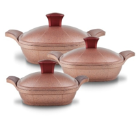 MATRIX COLLECTION (18 CM, 20 CM, 22 CM) PINK from SKANDA INTERNATIONAL FZ LLE