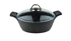 ONYX COLLECTION 18 CM 20 CM 24 CM 26 CM FLAT 28 CM 32 CM 34 CM 36 CM BLACK from SKANDA INTERNATIONAL FZ LLE
