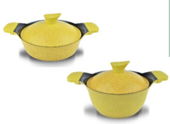 AMETIST COLLECTION DEEP POT- Size: 18 to 28 cm, Yellow color from SKANDA INTERNATIONAL FZ LLE