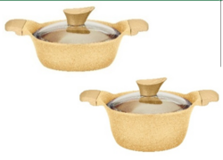 AMETIST COLLECTION DEEP POT- Size: 18 to 28 cm,Sandel color from SKANDA INTERNATIONAL FZ LLE