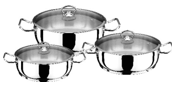 STAINLESS STEEL POT "ELIT COLLECTION FLAT POT"