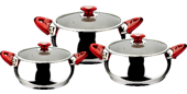 STAINLESS  STEEL POT-MERKÜR COLLECTION