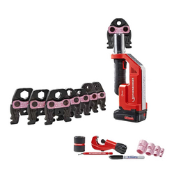 Rothenberger 1000002121 ROMAX Compact TT Set - 18V Pipe Pressing Machine with Maxipro Press Jaws (1/4-1 1/8 In.) from ADEX INTL