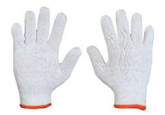Bleached Cotton Knitted Safety Gloves(CKG)