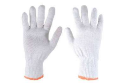 Bleached Cotton Knitted Safety Glove(MTI)