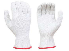 Cotton Knitted Safety Gloves(VEL)