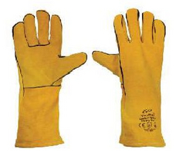  Leather Welding Gloves With Piping - 16" from SKANDA INTERNATIONAL FZ LLE