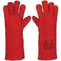 Leather Welding Gloves Without Piping - 16" from SKANDA INTERNATIONAL FZ LLE