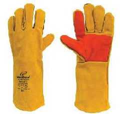  Double Palm Welding Gloves with Piping - 16" from SKANDA INTERNATIONAL FZ LLE