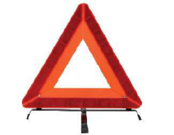 Triangular shape red reflective (LED) from SKANDA INTERNATIONAL FZ LLE