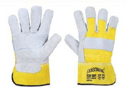  Patched Palm Leather Gloves