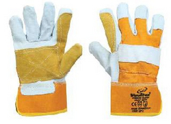 Double Palm Leather Gloves from SKANDA INTERNATIONAL FZ LLE