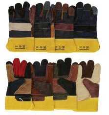 Multi Double Palm Leather Gloves from SKANDA INTERNATIONAL FZ LLE