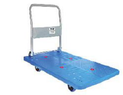 Plastic Hand Trolley with 5 Wheels