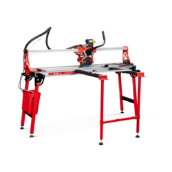 Rubi 56924 DL-125 1200 220-240V Mobile Head Cutter, 124cm Cutting Length, with Removable Water Tank