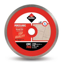 Rubi 30959 CPC-250-PRO 10 In. Continuous Diamond Saw Blade (250mm) - for Porcelain Tile Cutting