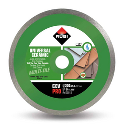 Rubi 25913 CEV-200-PRO 8 In. Continuous Diamond Saw Blade (200mm) - for Ceramic and Porcelain Tile Cutting