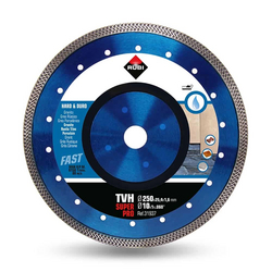 Rubi 31937 TVH-250-SUPERPRO 10 In. Continuous Diamond Saw Blade (250mm) - for Granite, Rustic Tiles, Clinker, Quartzite, Porcelain Tiles and Slate Cutting