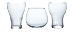 Sasaki Curve set of 3 beer glasses