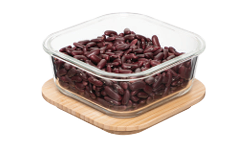 Nikko square glass food storage with bamboo lid