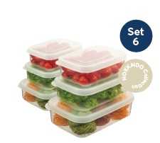  Hokkaido rectangular food storage container set