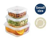 okkaido square food storage container set 