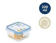 Nikko square glass storage container