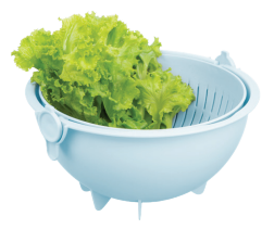 YOKO Collection - Yoko multi-purpose spinning bowl and colander 28 cm