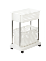 Nachi rolling laundry storage shelf